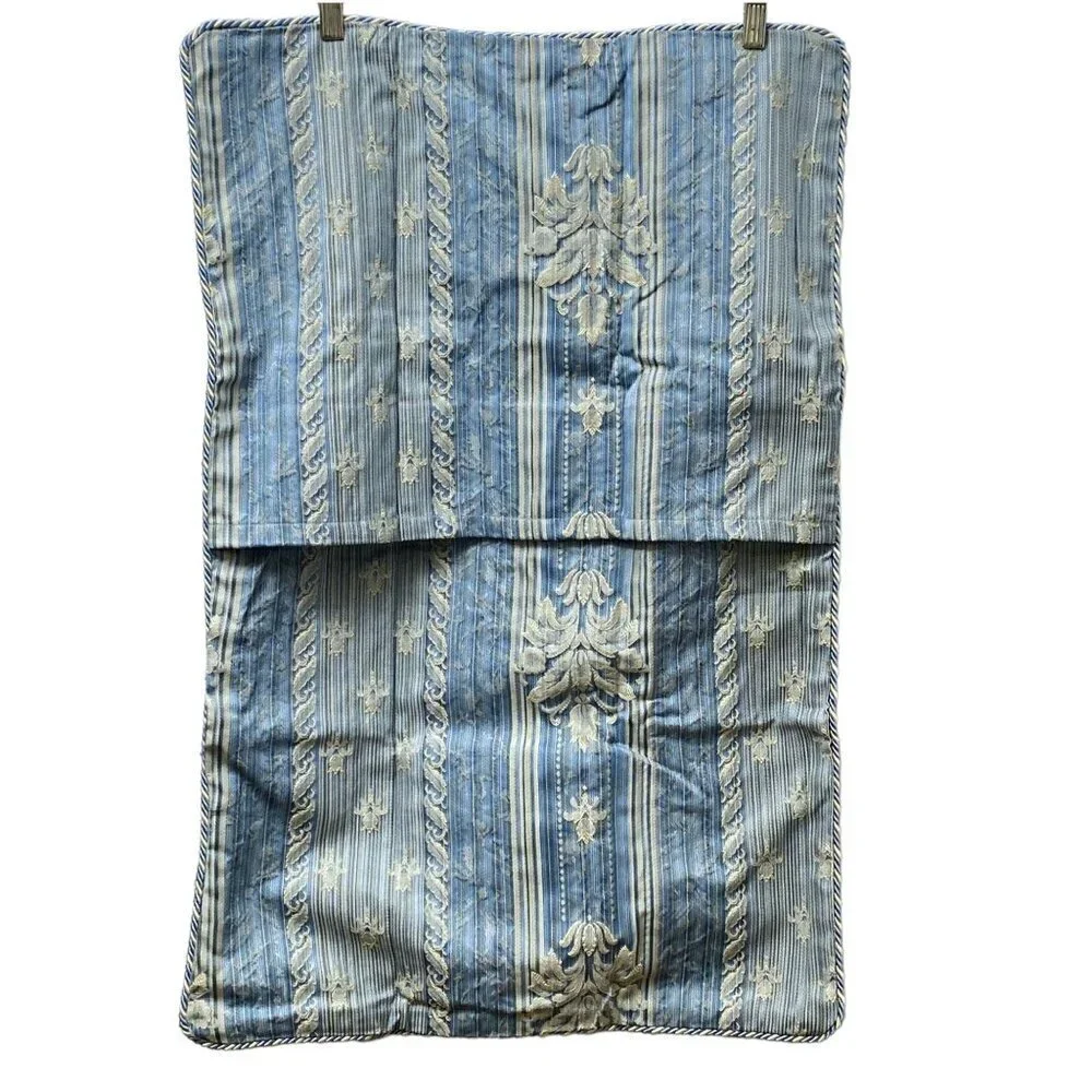 Blue Tapestry Pillow Sham Standard Size 20x30 Woven Jacquard Pillowcase